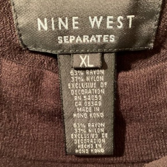 Nine West Separates dark brown sweater NWOT - Picture 3 of 11